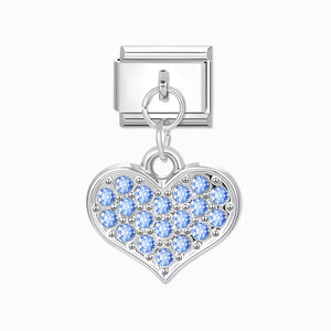 2680 - Blue Heart Pendant