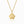 Custom gold paw print necklace with engraved pet name Oliver on a link chain
