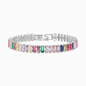 Colored zircon bracelet
