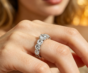 S925 Sterling Silver Pavé Ring