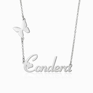 Personalized Butterfly Name Necklace