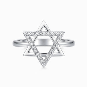 925 Sterling Silver Star Ring | Minimalist Star Band