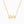 Custom gold Old English name necklace featuring Gothic font letter name Linda in polished gold finish