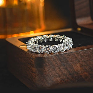 S925 Sterling Silver Pavé Ring