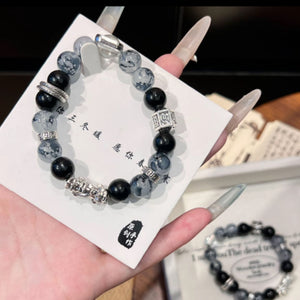 Pixiu Beaded Bracelet | Black Dragon Bracelet