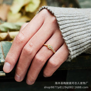 Twisted Knot Ring | S925 Sterling Silver Ring