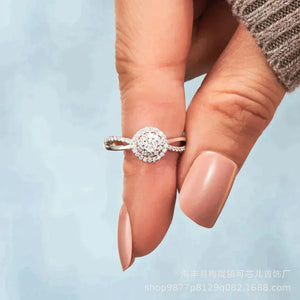 S925 Sterling Silver Diamond Ring | Minimalist Ring