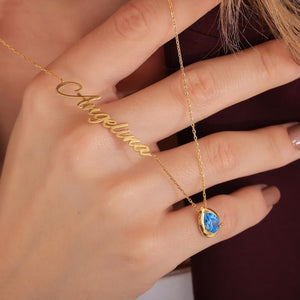 Custom Name Necklace | Collarbone Necklace