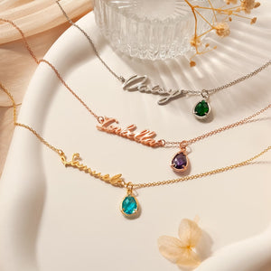 Custom Name Necklace | Collarbone Necklace