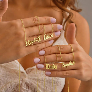 Custom Name Necklace | Personalized Engraved Necklace