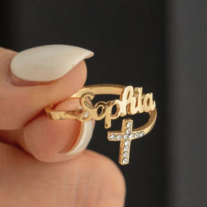 Custom Name Ring | Personalized Letter Name Ring