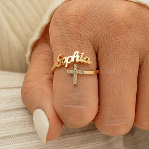 Custom Name Ring | Personalized Letter Name Ring