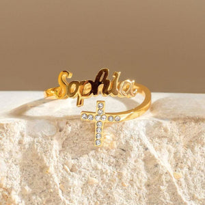 Custom Name Ring | Personalized Letter Name Ring