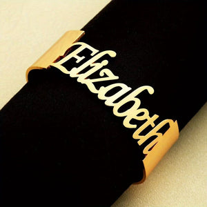 Custom Name Open Cuff Bracelet