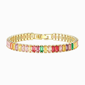 Colored zircon bracelet