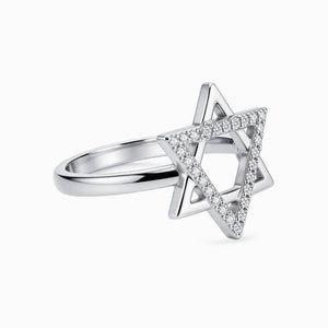 925 Sterling Silver Star Ring | Minimalist Star Band