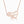 Elegant and romantic gold personalized rose heart nameplate necklace as a sweet Valentine's Day or birthday gift for her