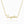 Personalized rose gold pave crystal nameplate pendant necklace on a matching link chain