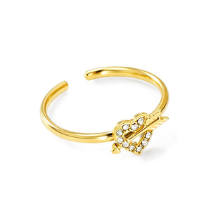 Zircon Adjustable Open Ring