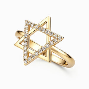 925 Sterling Silver Star Ring | Minimalist Star Band