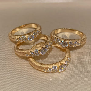 Women’s Pavé Zircon “Starry Sky” Ring