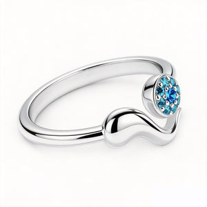 S925 Sterling Silver Ring | Evil Eye Ring