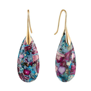 Natural Teardrop Dangles| Minimalist Accessories | Bohemian Earrings