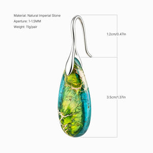 Natural Teardrop Dangles| Minimalist Accessories | Bohemian Earrings