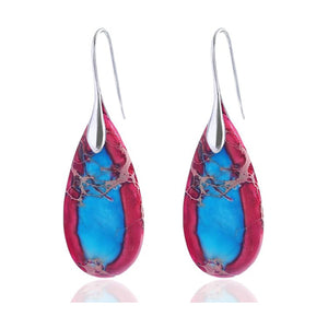 Natural Teardrop Dangles| Minimalist Accessories | Bohemian Earrings