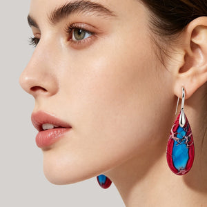 Natural Teardrop Dangles| Minimalist Accessories | Bohemian Earrings