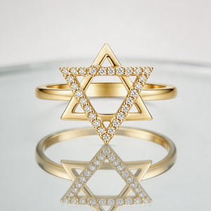 925 Sterling Silver Star Ring | Minimalist Star Band