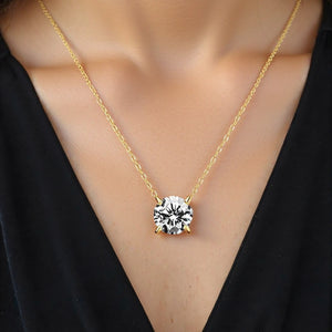18K Gold Plated Moissanite Necklace