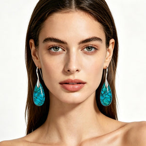 Natural Teardrop Dangles| Minimalist Accessories | Bohemian Earrings