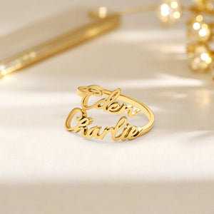 Women's Custom Name Ring | Personalized  Letter Ring