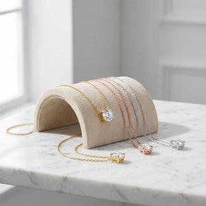 18K Gold Plated Moissanite Necklace