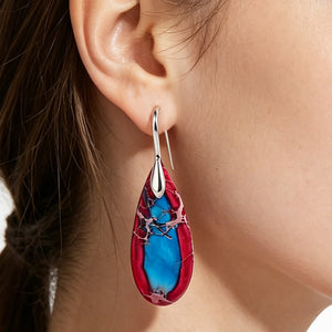 Natural Teardrop Dangles| Minimalist Accessories | Bohemian Earrings