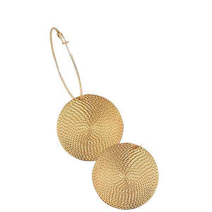 Oversized Drop Hoop Earrings