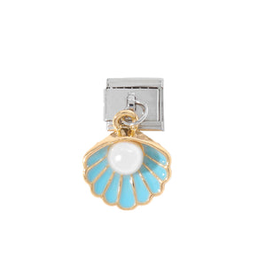 0264 - Blue Shell Pearl Charm