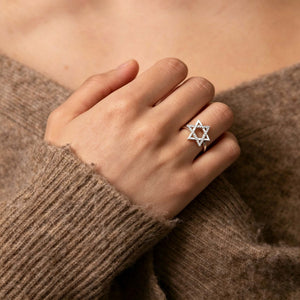 925 Sterling Silver Star Ring | Minimalist Star Band