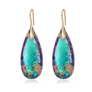 Natural Teardrop Dangles| Minimalist Accessories | Bohemian Earrings