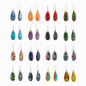 Natural Teardrop Dangles| Minimalist Accessories | Bohemian Earrings