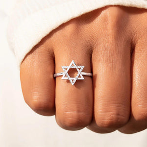 925 Sterling Silver Star Ring | Minimalist Star Band