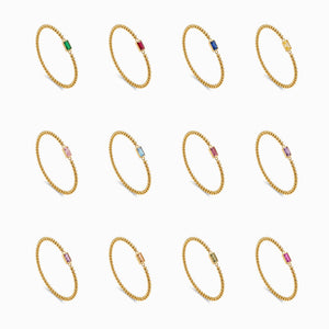 Women's birthstone bracelet