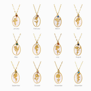 December flower necklace