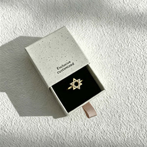 925 Sterling Silver Star Ring | Minimalist Star Band