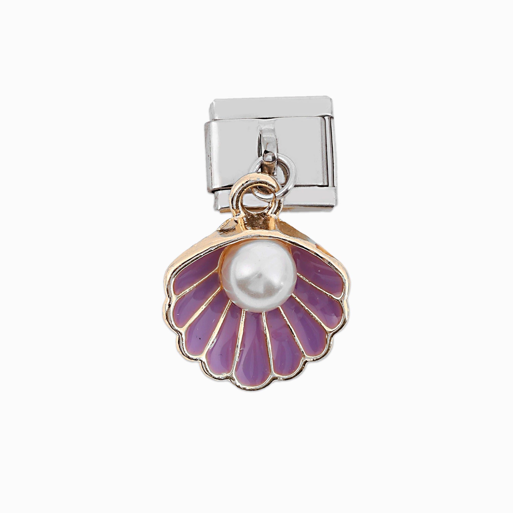 0774 - Purple Shell Pearl Charm