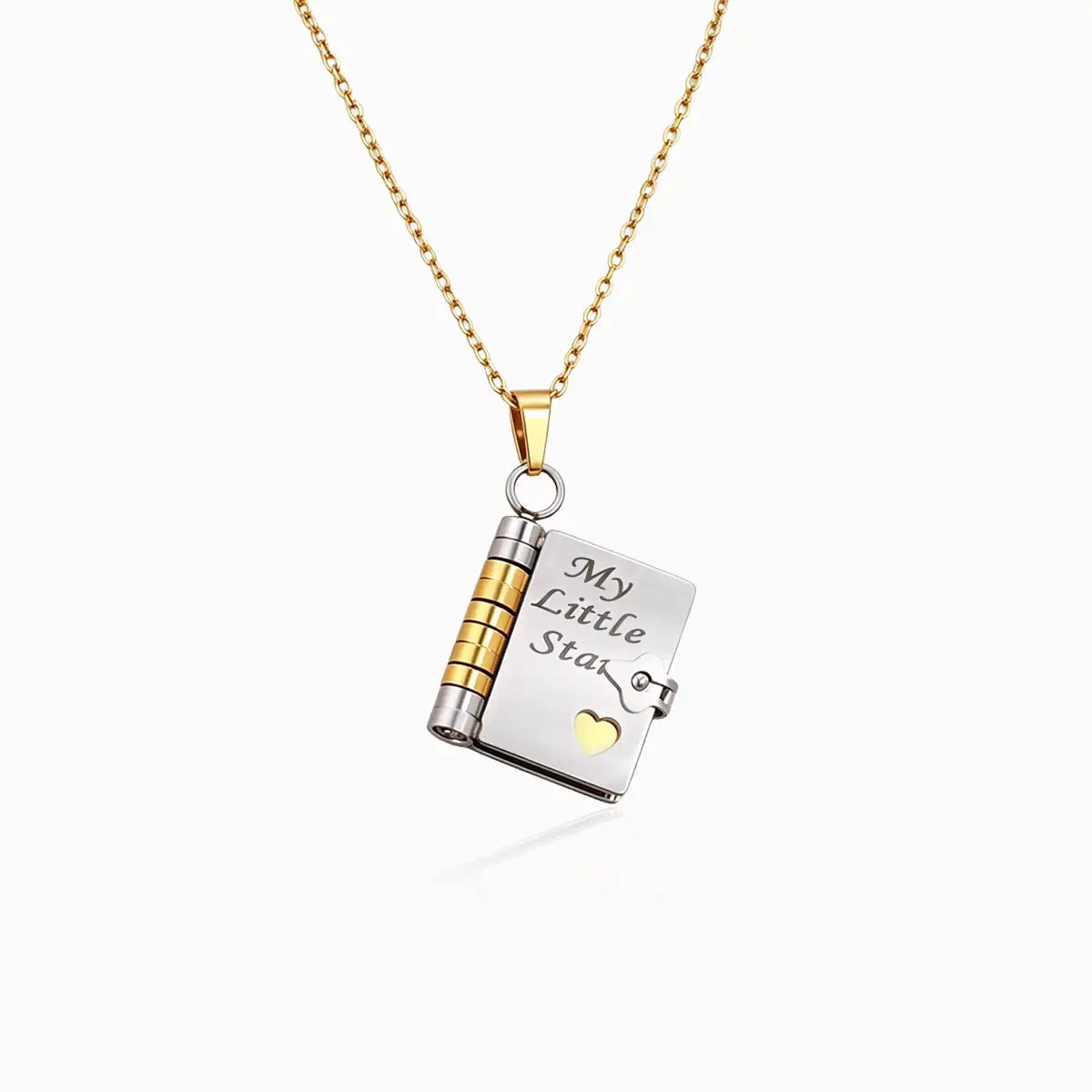 Personalized Book Necklace – Openable Message Necklace with Heartfelt Blessings Gift for Mom, Daughter, Son & Loved Ones