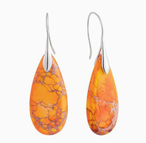 Natural Teardrop Dangles| Minimalist Accessories | Bohemian Earrings