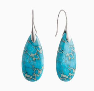 Natural Teardrop Dangles| Minimalist Accessories | Bohemian Earrings