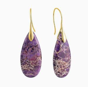 Natural Teardrop Dangles| Minimalist Accessories | Bohemian Earrings